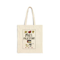 Free Palestine Cotton Tote Bag – Political Protest Canvas Shopper